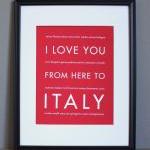 Italy Art Print, 8x10