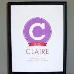 Baby Birth Announcement Art..