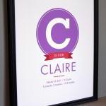 Baby Birth Announcement Art..