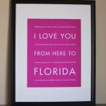 Florida art print, 8x10