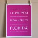 Florida art print, 8x10