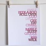 Nursery Art, Baby To-do Li..