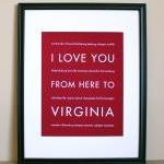 Virginia Art Print, 8x10