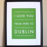 Dublin Art Print, 8x10