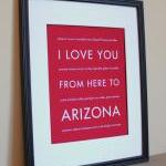 Arizona art print, 8x10