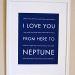 Neptune art print, 8x10