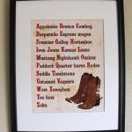 Cowboy Alphabet, 8x10