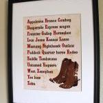 Cowboy Alphabet, 8x10