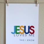 Jesus Loves Me, 8x10