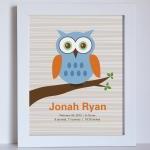 Owl Baby Birth Name, 8x10