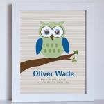 Owl Baby Birth Name, 8x10