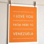 Venezuela Art Print, 8x10