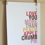 Peach Apple Crumb Pie Art P..