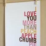 Peach Apple Crumb Pie Art P..