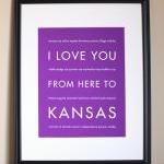 Kansas Art Print, 8x10