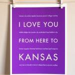 Kansas Art Print, 8x10