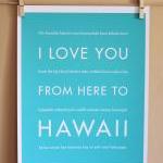 Hawaii Travel Art Print, 8x..