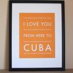 Cuba art print, 8x10