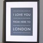 London art print, 8x10