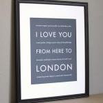 London art print, 8x10