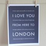 London art print, 8x10