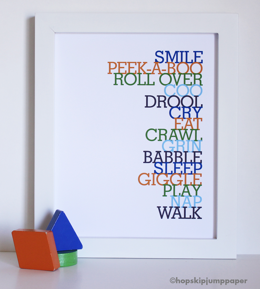 Baby To-Do List, 8x10