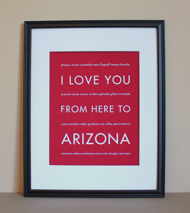 Arizona art print, 8x10
