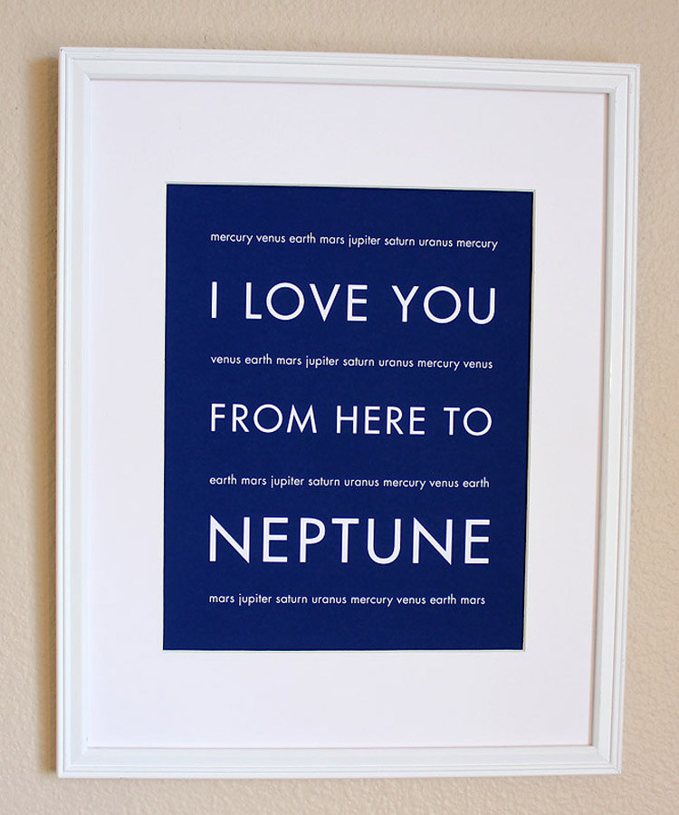 Neptune art print, 8x10