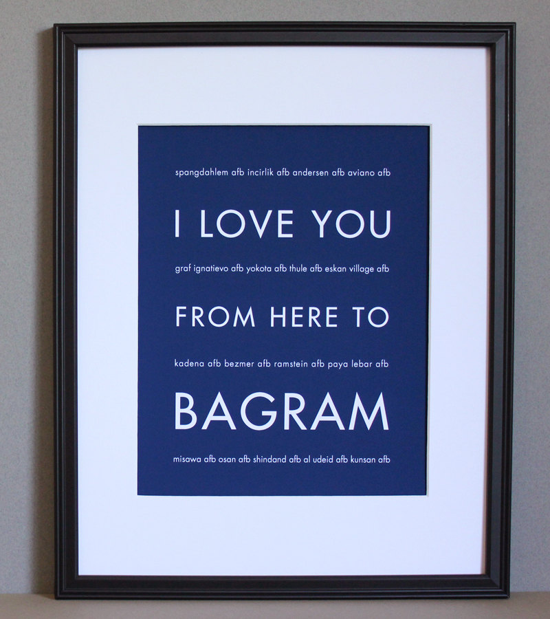 Bagram art print, US Air Force, 8x10