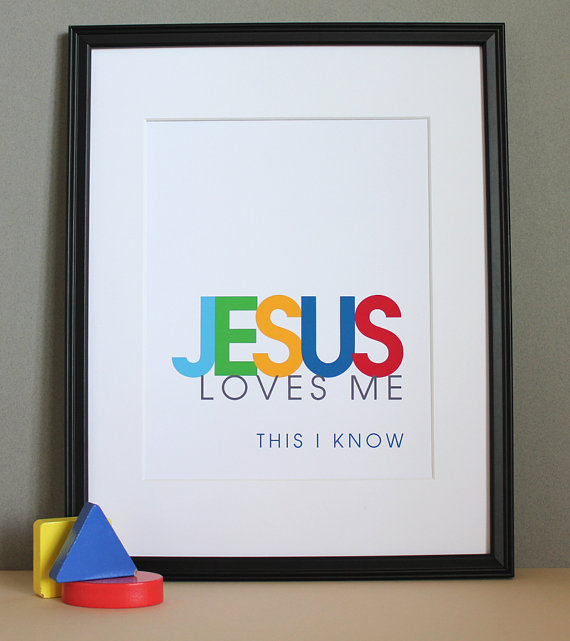 Jesus Loves Me, 8x10