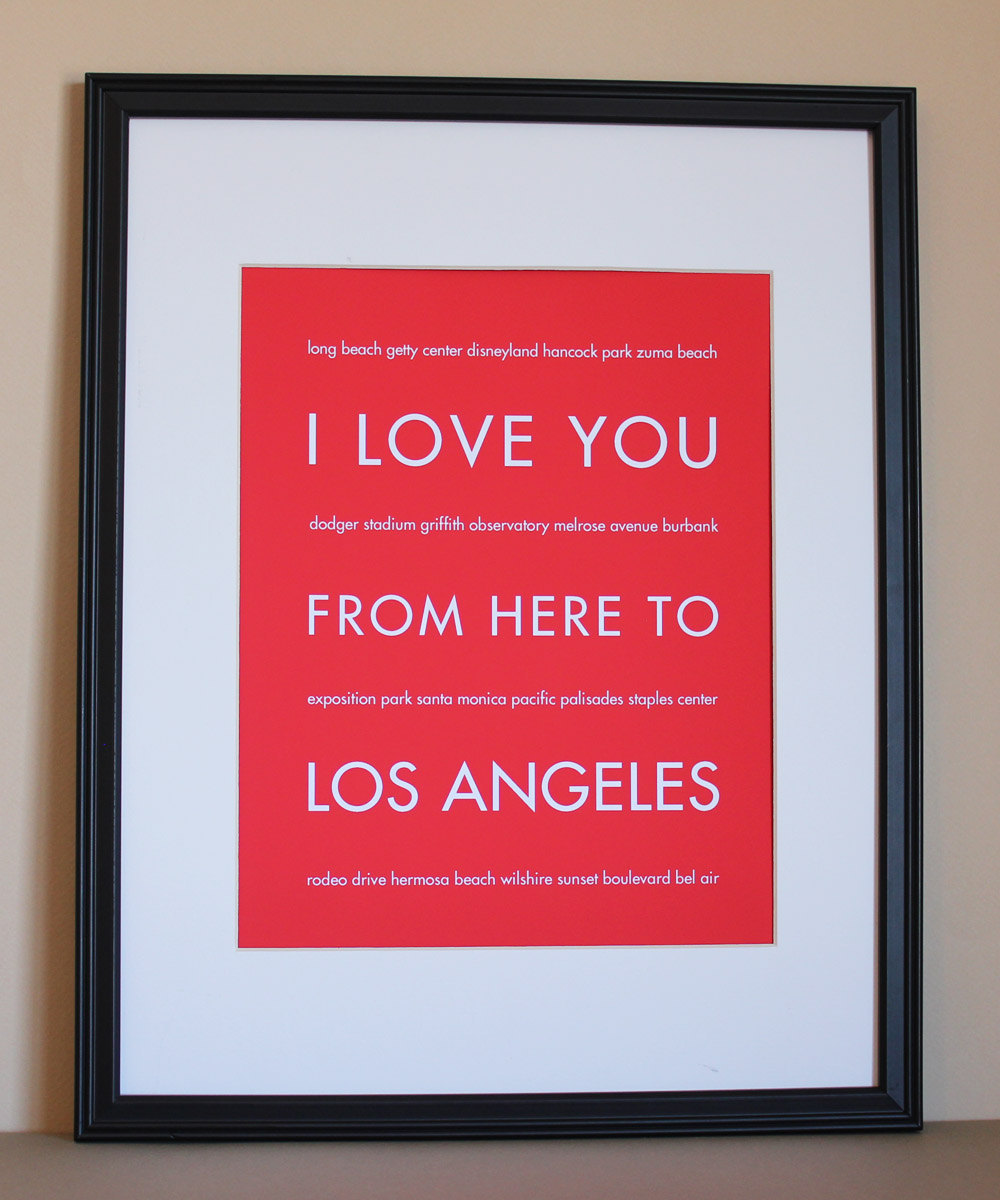 Los Angeles Art Print, 8x10