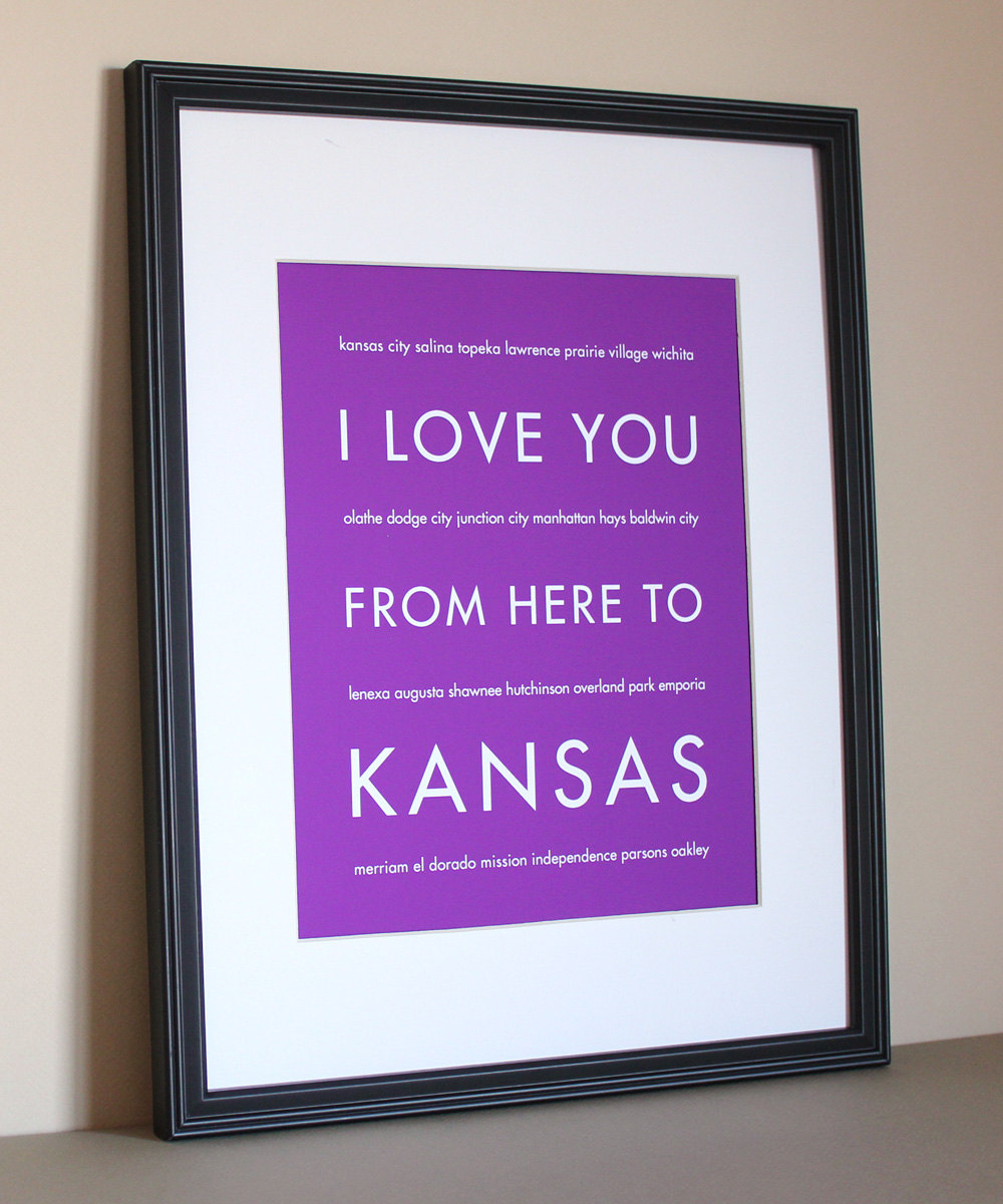 Kansas Art Print, 8x10
