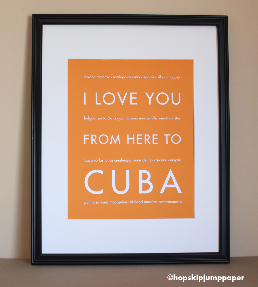 Cuba art print, 8x10