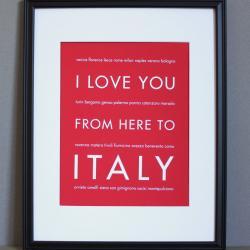 Italy art print, 8x10