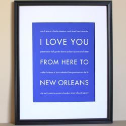New Orleans art print, 8x10