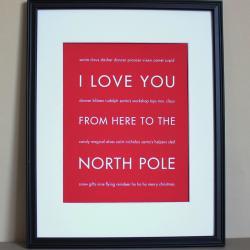 North Pole art print, 8x10