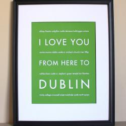 Dublin art print, 8x10