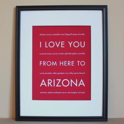 Arizona art print, 8x10