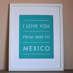 Mexico art print, 8x10