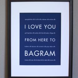 Bagram art print, US Air Force, 8x10