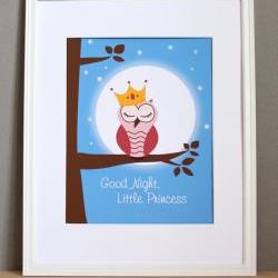 Good Night Little Princess, 8x10  