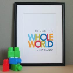 He's Got the Whole World in His Hands, 8x10