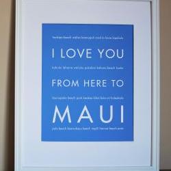 Maui art print, 8x10