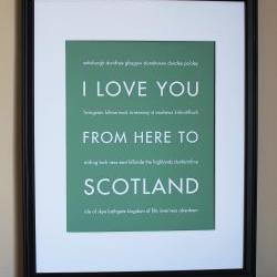 Scotland art print, 8x10