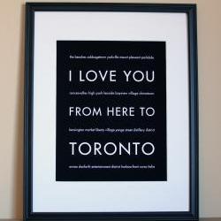 Toronto art print, 8x10