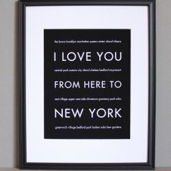 New York art print, 8x10
