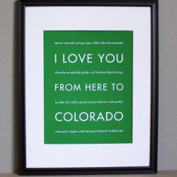 Colorado Art Print, 8x10