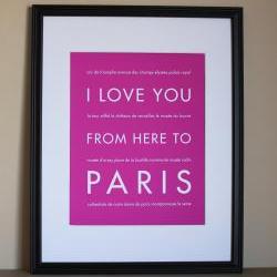 Paris Art Print, 8x10  
