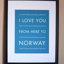 Norway Art Print, 8x10