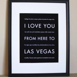 Las Vegas Art Print, 8x10